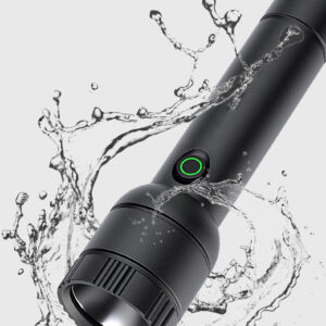 GooooPlay USB Rechargeable Flashlight High Lumen LED Flashlight Zoom Torch Outdoor Camping Waterproof Flashlight with Power Display